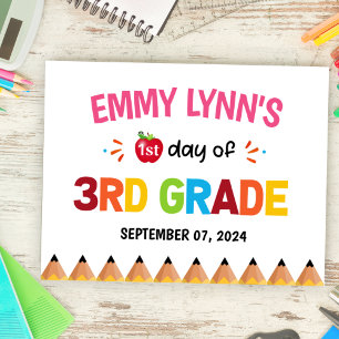 Poster Premier jour de l'école 3e année