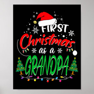 Poster Premier Noël en tant que grand-père Nouveau grand-
