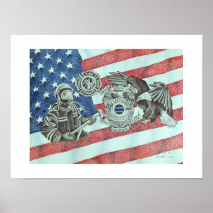 Poster Premier répondeur patriotique