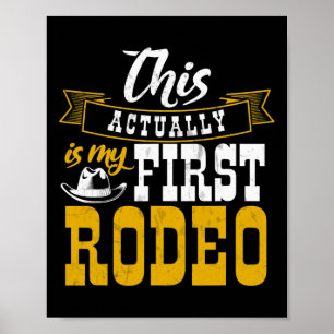 Poster Premier Rodéo Cowboy Hut Horse Ranch Horseback Rid