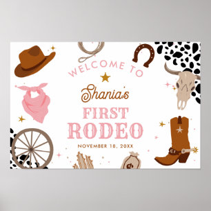 Poster Premier Rodéo Western Girl Premier anniversaire Bi