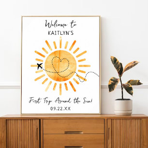 Poster Premier Tour Autour Du Soleil 1ère Fête d'Annivers