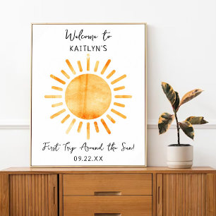 Poster Premier Tour Autour Du Soleil 1ère Fête d'Annivers
