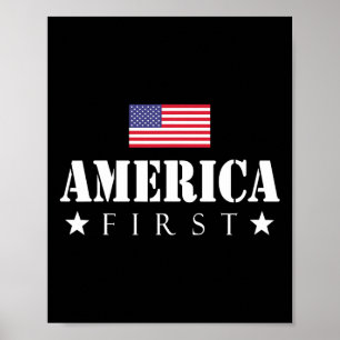 Poster Premier Trump 2024 L'Amérique d'abord