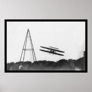Poster Premier vol d'avion militaire, Orville Wright 1909
