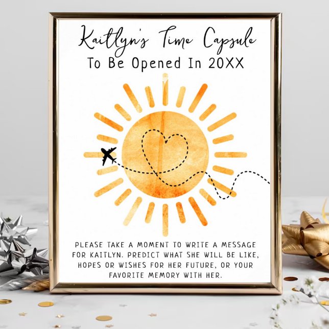 Poster Premier Voyage Autour Du Jeu De Capsule Sun Time (Créateur téléchargé)