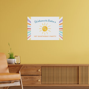 Poster Premier voyage autour du soleil 1er anniversaire B