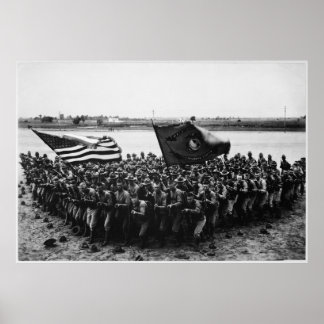 Poster Première à combattre un groupe de Marines de la Pr