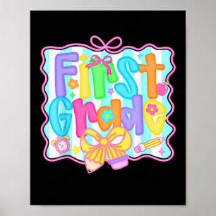 Poster Première année de retour à l'école 1re année Coque