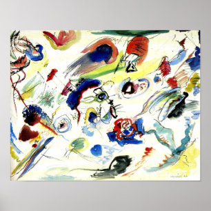 Poster Première aquarelle Abstraite par Wassily Kandinsky