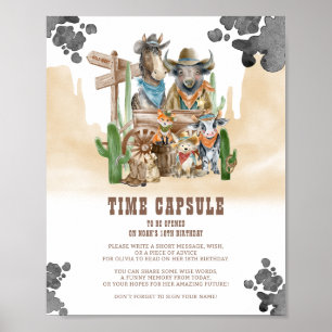 Poster Première capsule temporelle du Far West Signe de R