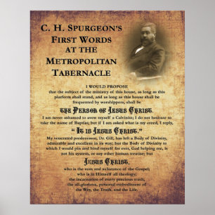 Poster Première copie de mots de tabernacle métropolitain