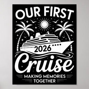 Poster Première croisière 2026 ensemble voyage en famille
