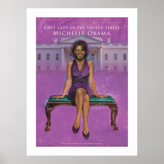 Poster Première dame des États-Unis.-Michelle Obama 52 x  (Devant)