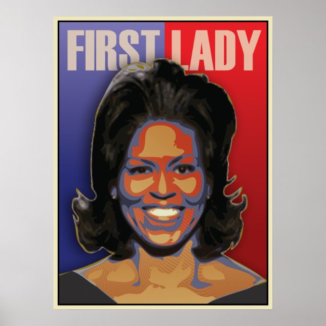 Poster Première dame Michelle Obama (Devant)