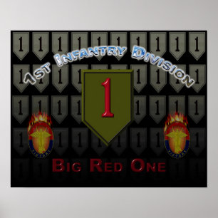 Poster Première division d'infanterie Big Red One