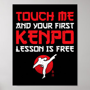 Poster Première leçon Libérez l'Américain Kenpo Karate - 