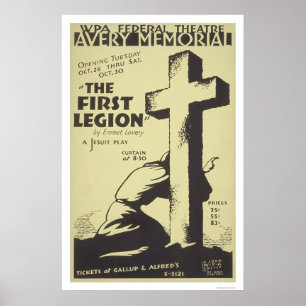 Poster Première légion de jésuite WPA 1937