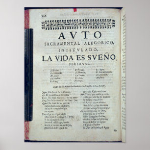 Poster Première page de 'La Vida es Sueno'
