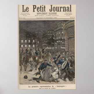 Poster Première performance de 'Lohengrin'