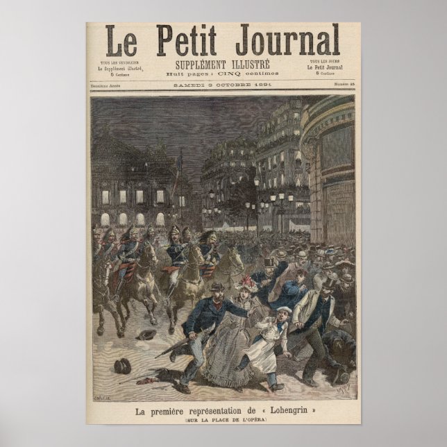Poster Première performance de 'Lohengrin' (Devant)