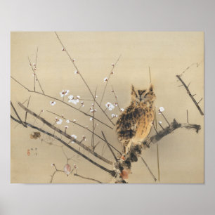 Poster Premières fleurs de prunier par Nishimura Goun, Hi