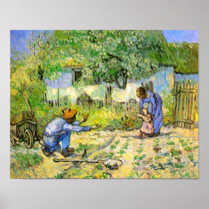 Poster Premiers pas (après Millet) Van Gogh Fine Art
