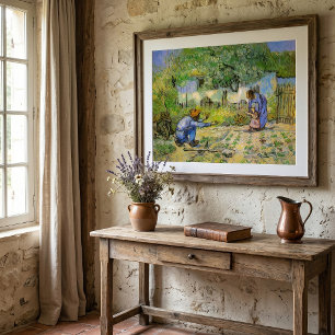 Poster Premiers Pas (d'après Millet) par Vincent van Gogh