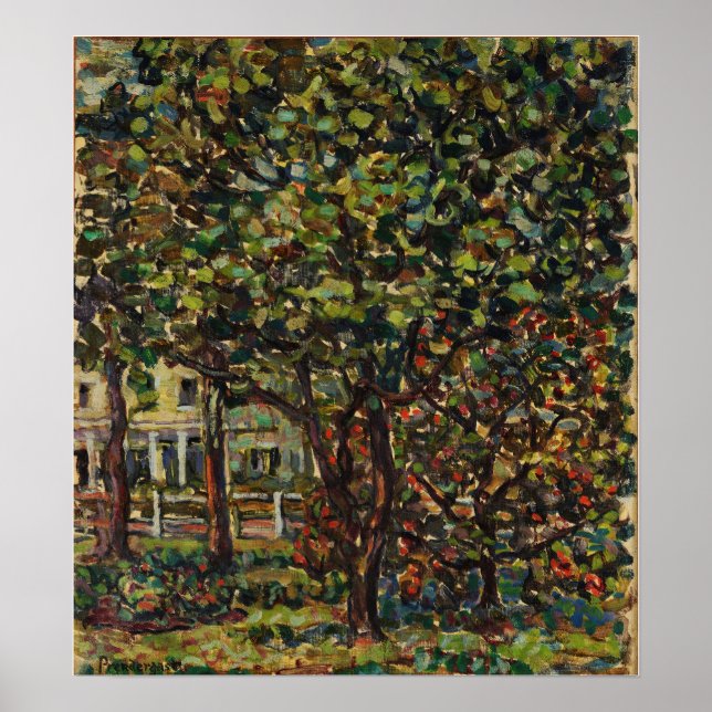 Poster Prendergast - Arbres (Devant)