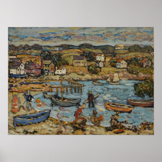 Poster Prendergast - Marblehead Harbour (Devant)