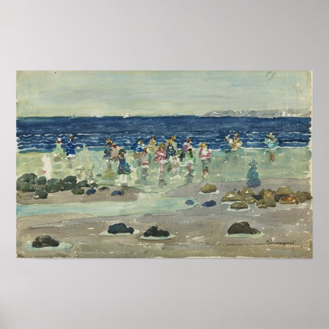 Poster Prendergast - Marée basse (Devant)