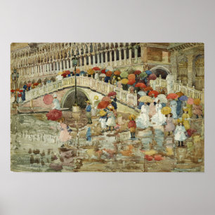 Poster Prendergast - Parapluies Dans La Pluie