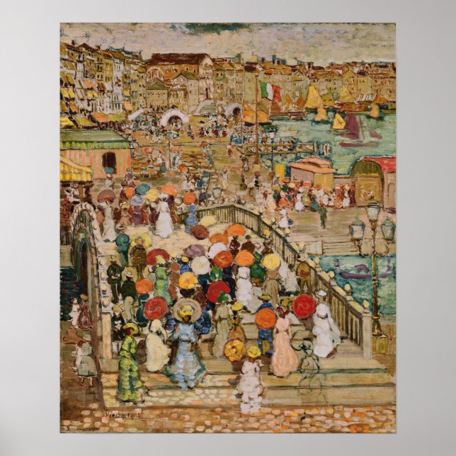Poster Prendergast - Ponte Della Paglia (Devant)
