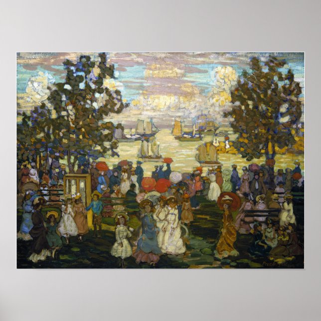 Poster Prendergast - Salem Willows 1904 (Devant)