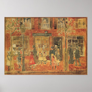 Poster Prendergast - Scène de rue 1894