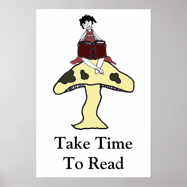 Poster Prendre le temps de lire (Devant)