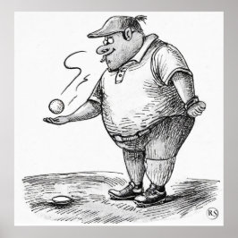 Poster Prendre une goutte - Golf Art Print