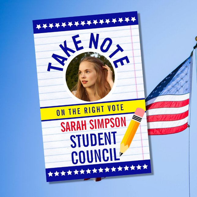 Poster Prenez note : Vote" Élection Élection du conseil é (Créateur téléchargé)