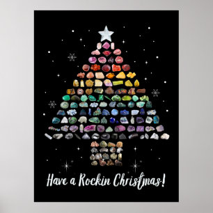 Poster Prenez un Noël Rockin ! Arbre de Noël en cristal