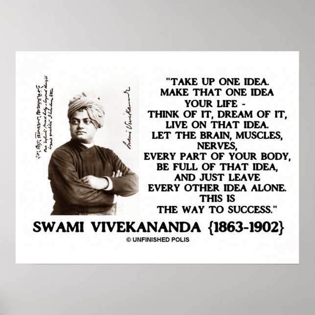 Poster Prenez Une Idée Faites Cette Idée Votre Citation D (Devant)