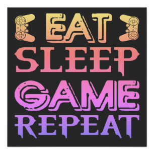 POSTER PRENEZ UNE RÉPÉTITION DU JEU DE SOMMEIL
