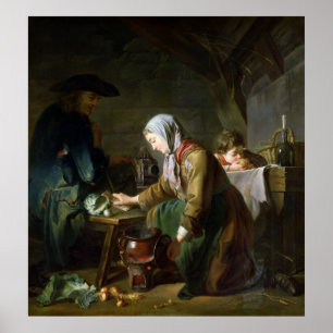 Poster Préparation d'un repas