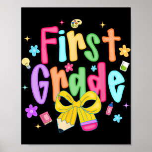Poster Préparation rentrée scolaire 1re année Coquette Bo