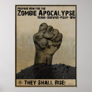 Poster Préparez-vous à l'affiche Zombie Apocalypse