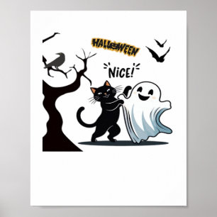 Poster Préparez-vous à une fête d'Halloween niçois tactil
