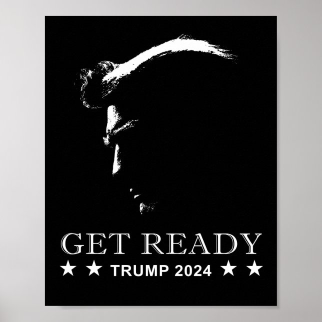 Poster Préparez-vous : USA Donald Trump 2024 (Devant)
