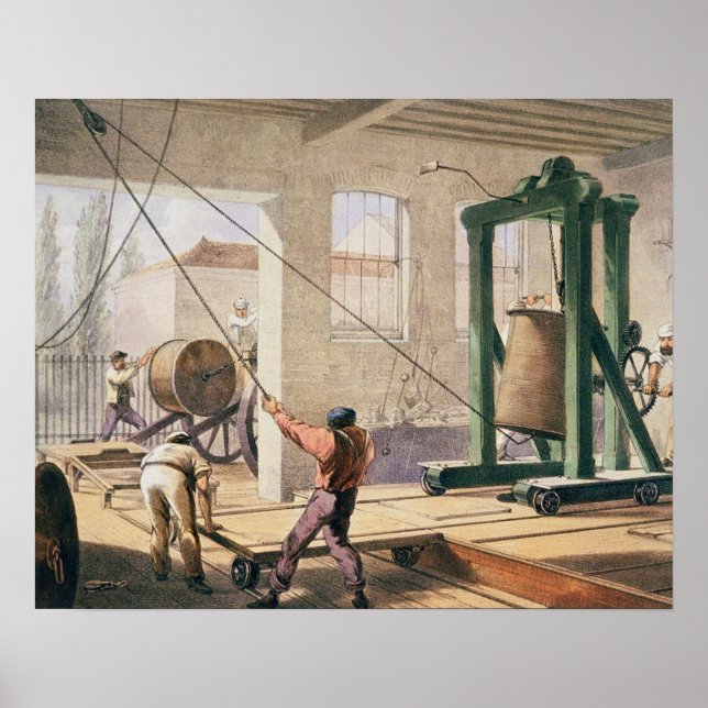 Poster Preparing the Cable, from 'Atlantic Telegraph' (Devant)