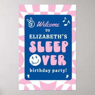 Poster Préppy Dormir pendant l'anniversaire Accueil