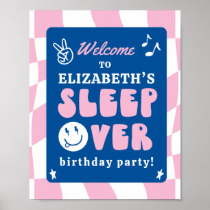 Poster Préppy Dormir pendant l'anniversaire Accueil