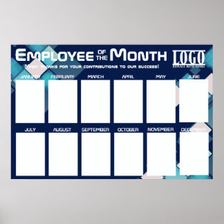 Poster présentoir pour employé du mois tech pour photos 4